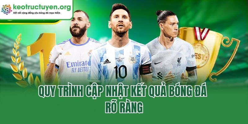 Quy trình cập nhật kết quả bóng đá rõ ràng
