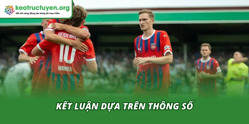 Thống kê trận đấu phản ánh rõ nét cục diện hai chiều