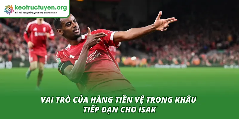 Vai trò của hàng tiền vệ sau khi Liverpool điền tên Isak vào danh sách PSG